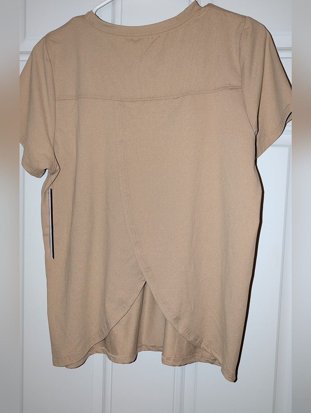 Threads 4 Thought Crewneck Tee With Open Back Tan NWOT - Picture 2 of 8